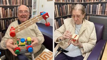 An afternoon of games and puzzles at Falkirk care home